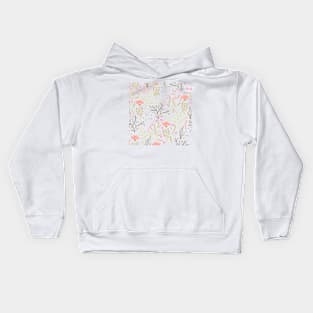 Minimalistic plant pattern Kids Hoodie